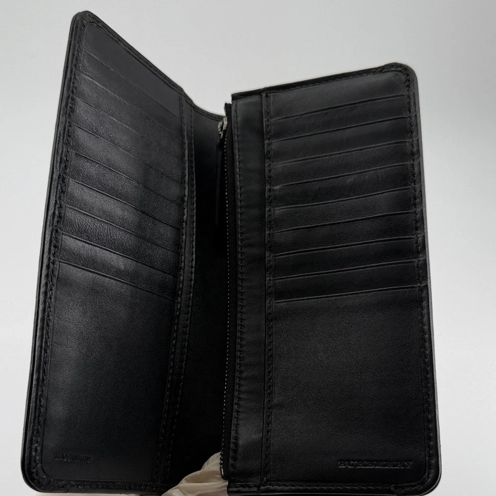 Burberry Black Leather Phone Case